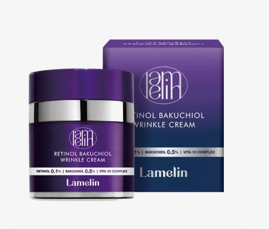 Lamelin Антивозрастной крем для лица с ретинолом и бакучиолом Retinol Bakuchiol Wrinkle Cream, 50 мл #1