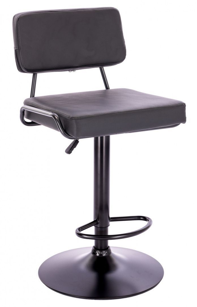 Барный стул Everprof Bit Экокожа Черный / со спинкой / для кухни, комнаты, офиса , кафе, ресторана / #1