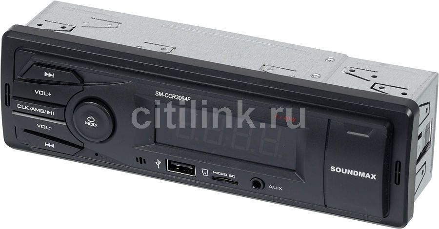 Soundmax Медиаплеер Автомагнитола SOUNDMAX SM-CCR3064F, черный #1