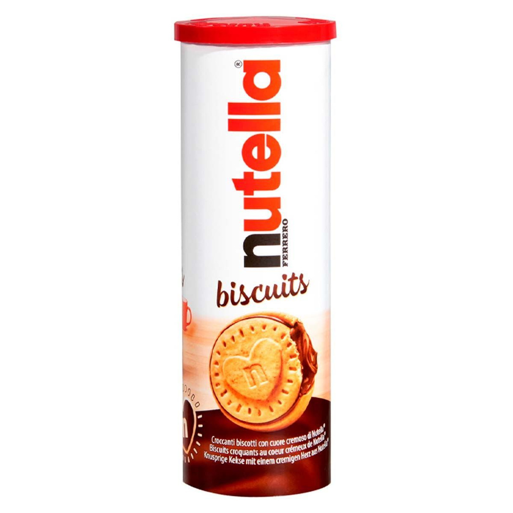 Печенье Ferrero Nutella Biscuits с шоколадной начинкой (Германия), 166 г  #1