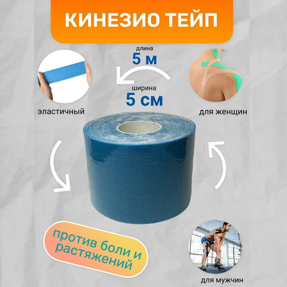 МЕТЕОР Кинезиотейп 5см Х 500 см #1