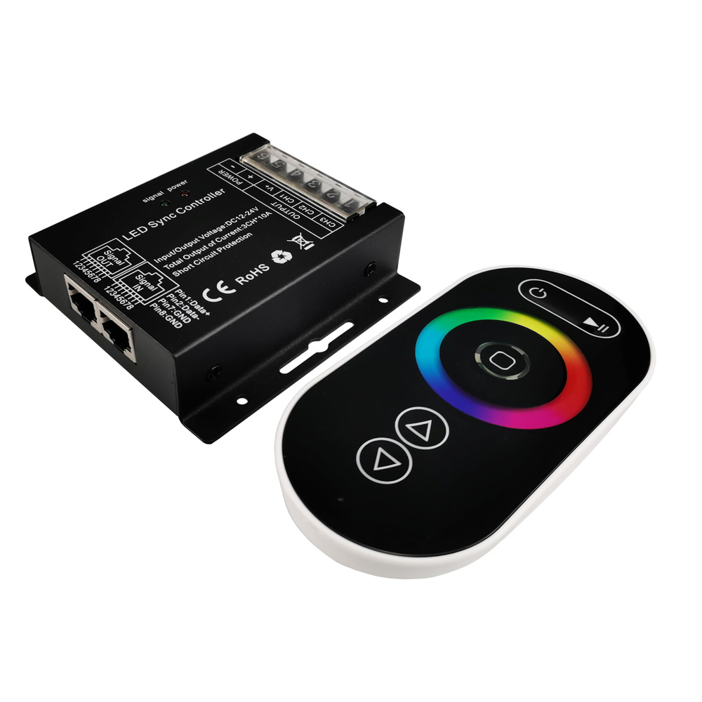 Сенсорный RGB-контроллер для светодиодной ленты MIG-LPH4-30А Touch (12-24V, 3х10А, 360-720W)  #1