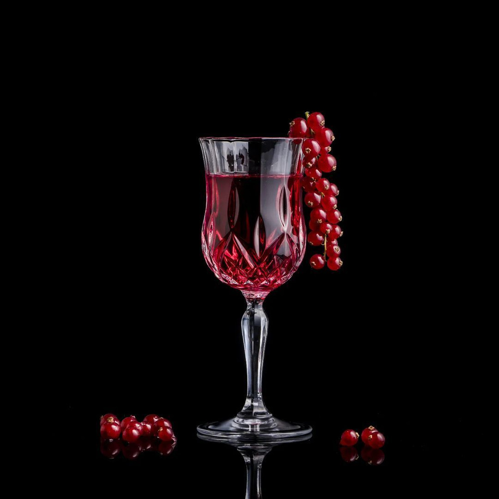 Набор винных бокалов, фужеров на ножке RCR "Style Opera" 2 шт., 230 мл. Хрустальное стекло, для вина, #1