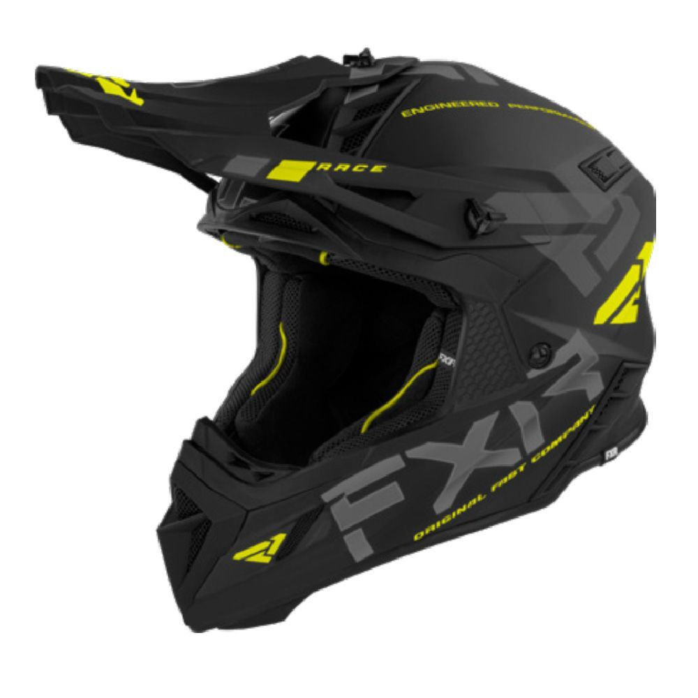 Шлем для снегохода FXR Helium Race Div, Black/Hi Vis, M #1