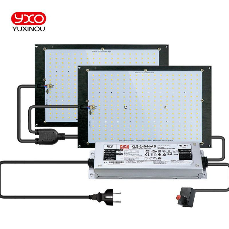 Светильник для растений, фитолампа quantum board 240 ватт Mean Well /диоды Samsung LM301h . 288*2 шт.3500К, #1