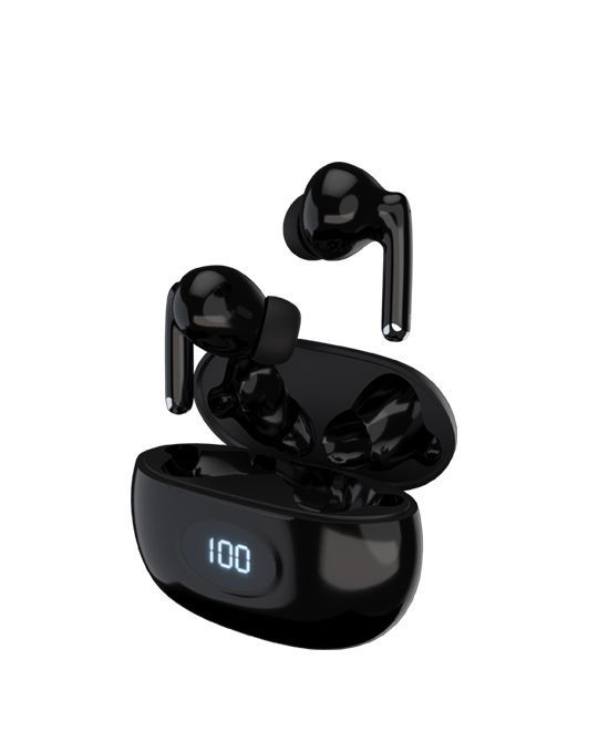 Maxvi Наушники беспроводные с микрофоном, Bluetooth, USB Type-C, черный  #1