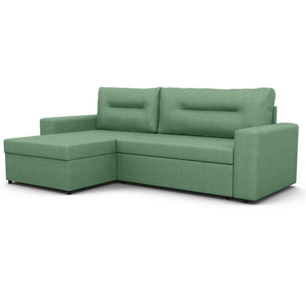 ФОКУС- мебельная фабрика Угловой диван , механизмДельфин,228х148х86см, светло-зеленый  #1
