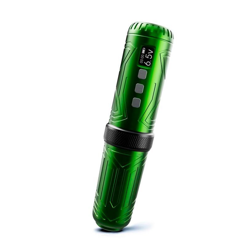 Беспроводная тату машинка ручка BRONC Conductor RTM-111 Wireless Pen Green  #1