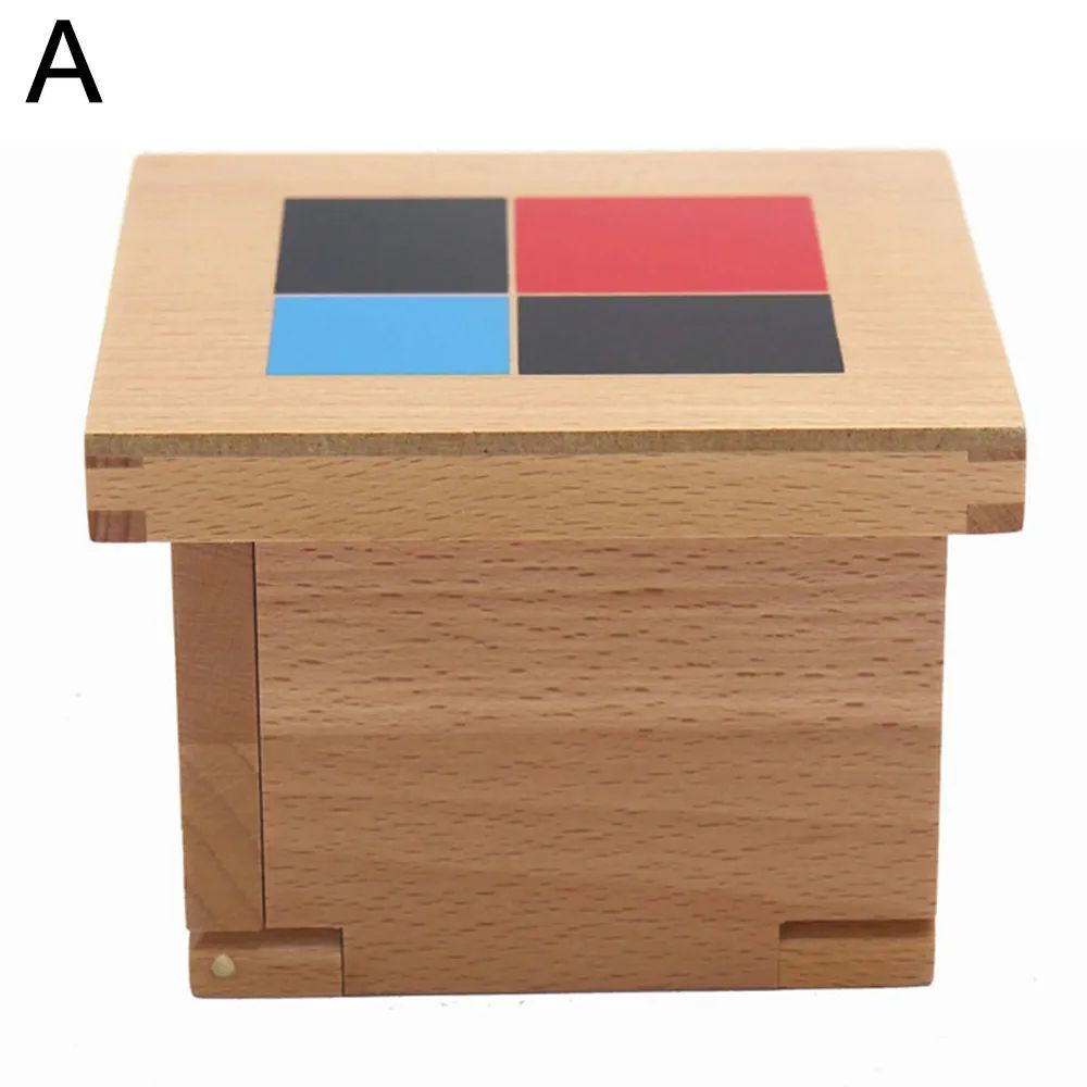 Детские игрушки Монтессори: деревянный трехчленный биномиальный куб для интерактивного обучения  #1