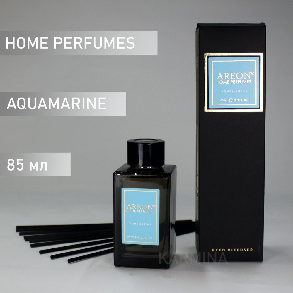 Ароматизатор интерьерный AREON Premium (банка, деревянные палочки) Aquamarine 85 мл  #1