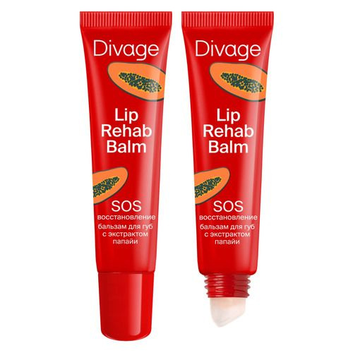 DIVAGE / Lip Rehab Balm Восстанавливающий бальзам для губ SOS-восстановление, папайя  #1