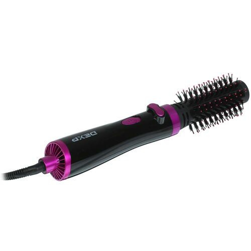 DEXP Фен-щетка для волос Для укладдки волосA3-A3- 1000 Вт, скоростей 3, кол-во насадок 1, розовый  #1