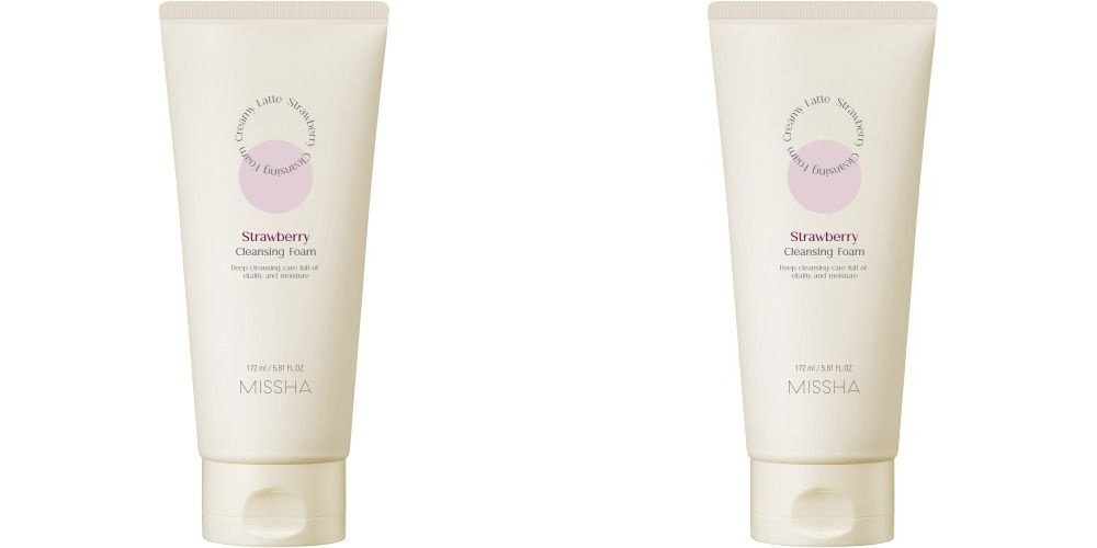 Missha Пенка для умывания Creamy Latte Strawberry, с экстрактом клубники, 172 мл, 2 шт  #1