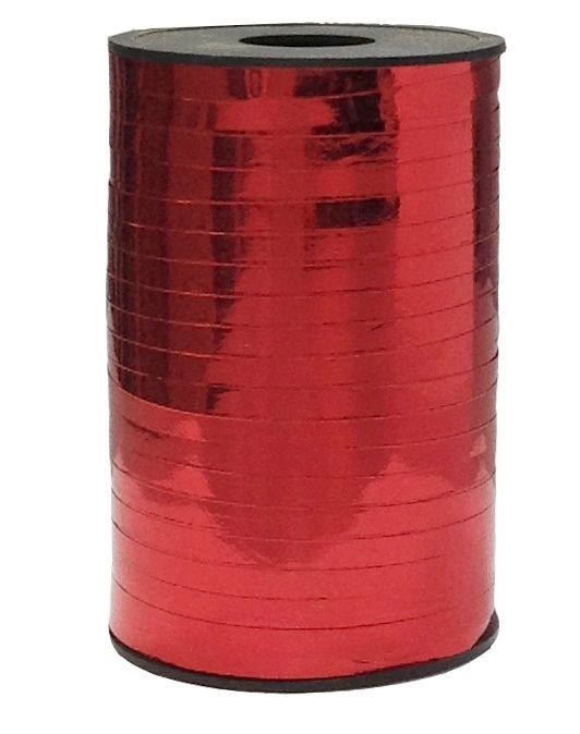 Лента полипропиленовая (0,5 см*250 м) Красный, Металлик, 1 шт.  #1