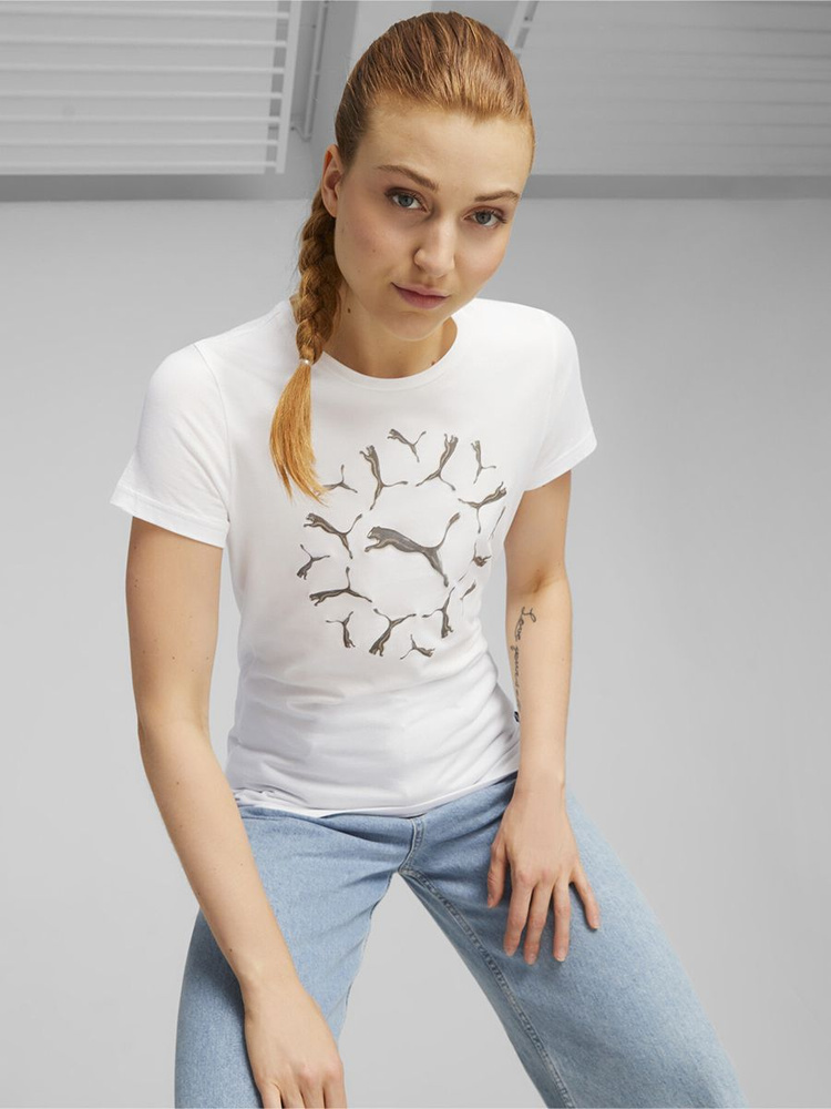 Футболка PUMA ESS+ Graphic Tee #1