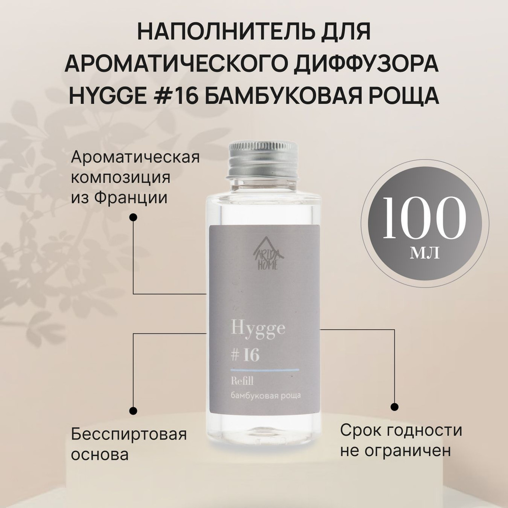 Наполнитель для диффузора ,ароматизатор для дома, диффузор Хюгге #16 Бамбуковая роща 100 мл  #1