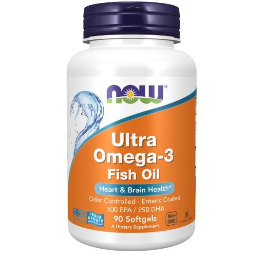 Omega-3 Ultra NOW, Омега-3 Ультра 500EPA/250DHA - 90 капсул (капс массой 1400 мг)  #1