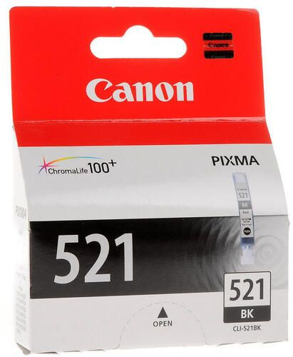 Картридж Canon CLI-521BK черный Canon, оригинальный, 250 страниц, 1 шт  #1