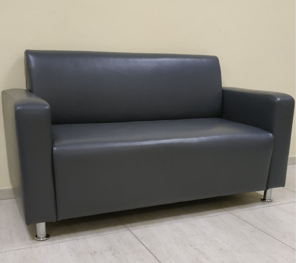 RONUM Прямой диван, механизм Нераскладной, 146х67х82 см,темно-серый  #1