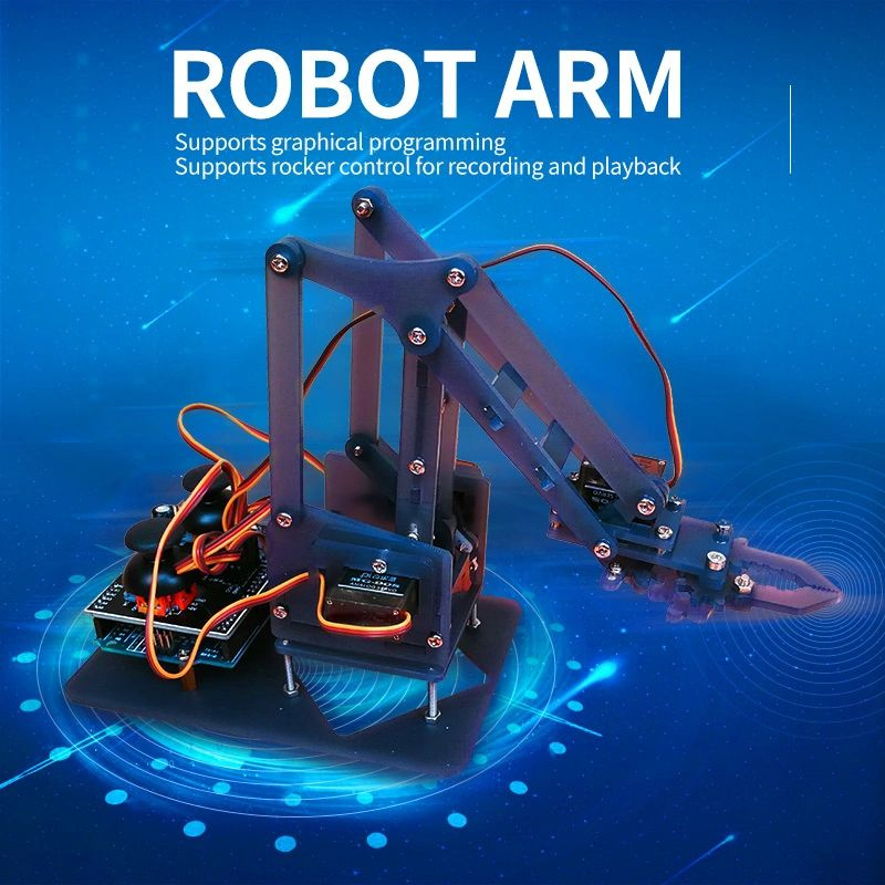 Набор для сборки и моделирования на базе Arduino UNO "Робот-манипулятор ...