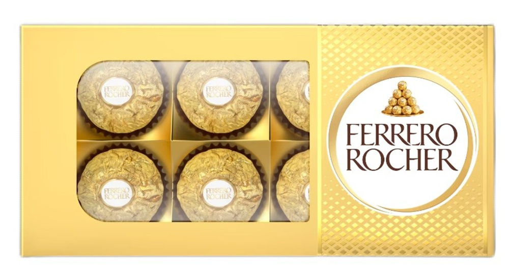 Шоколадные конфеты Ferrero Rocher пенал, 75г. #1