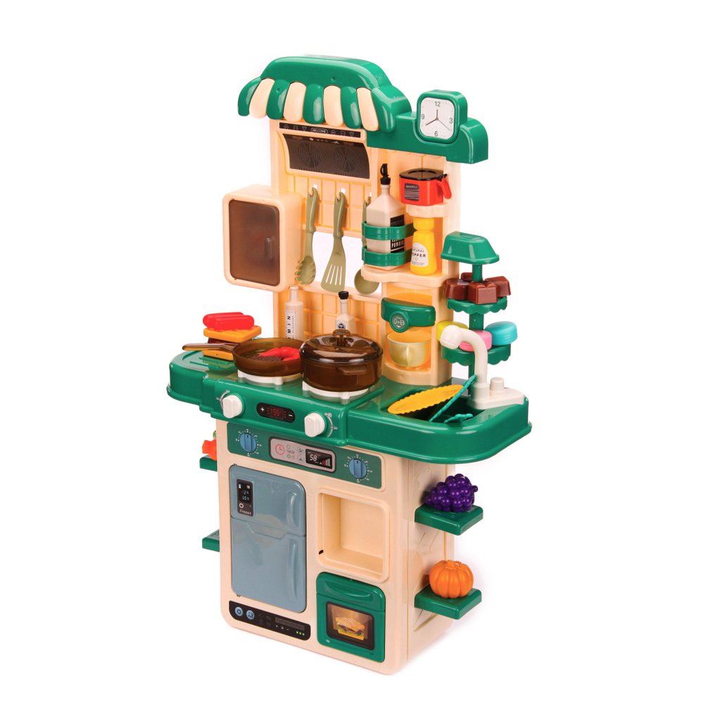 Игровой набор раковина детская в кухню, с раковиной (циркуляция воды) со светом и звуком с аксессуарами #1