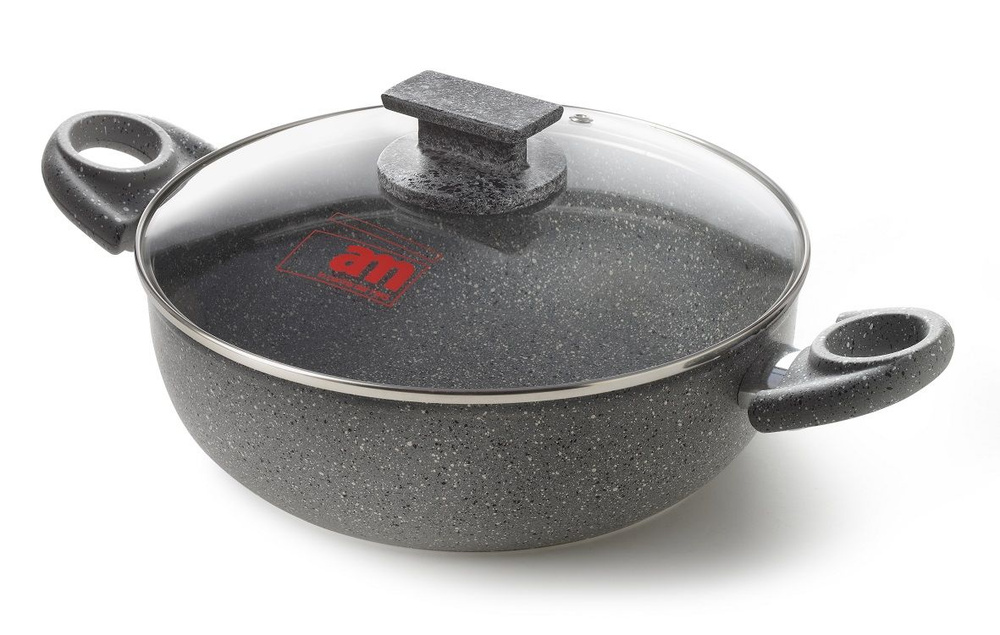 Сотейник с крышкой ACCADEMIA MUGNANO Cuore di Pietra Skillet, CPTGMACV228I ,28 см #1