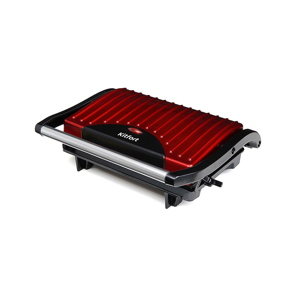 Kitfort Бутербродница КТ-1609 Panini Maker, красный #1