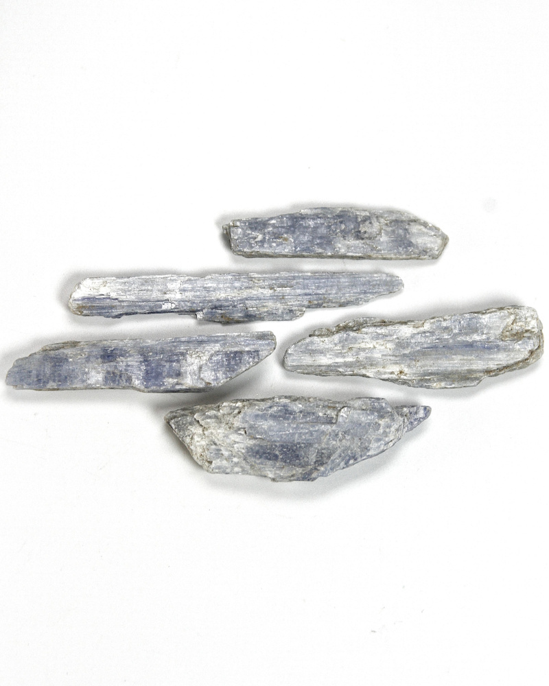 Голубой кианит - натуральный камень, колотый, средний, тонкий, 5 шт - для декора, поделок, бижутерии #1