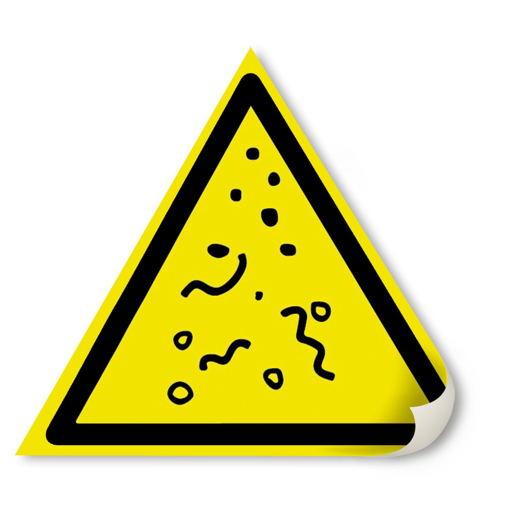 Наклейка W52 "Твердые аэрозоли (частицы пыли)" 500x500 мм - купить с ...