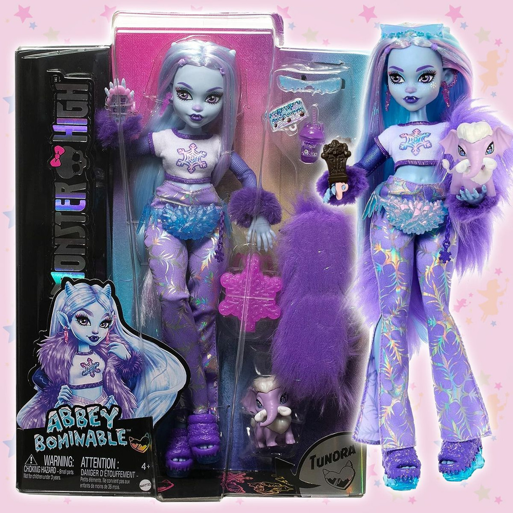 Кукла Эбби Боминейбл Monster High базовая с питомцем, релиз 2023  #1