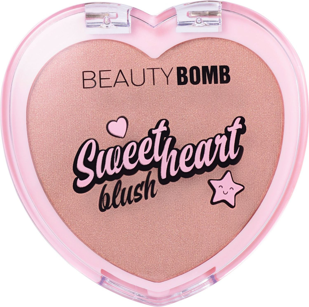 Румяна Beauty Bomb Blush "Sweetheart" тон 04, коричневый с шиммером, 3,5 г  #1