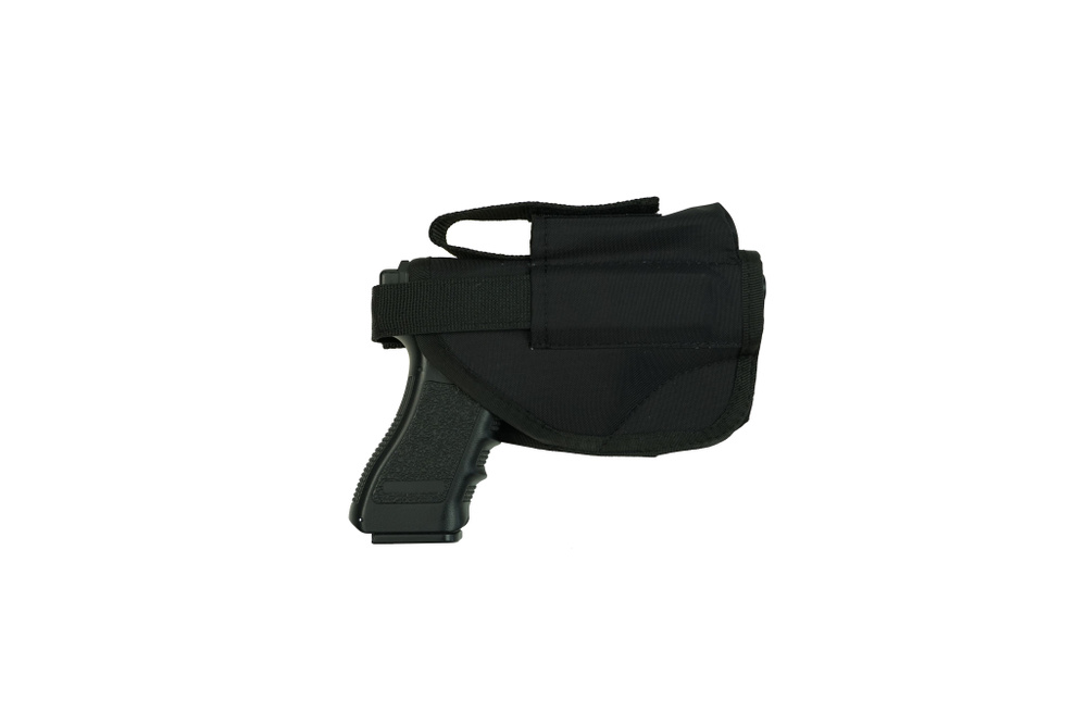 Кобура открытая с карманом под запасной магазин для ПЯ, Glock (VG-13-02) Черный Кордон 500 D  #1