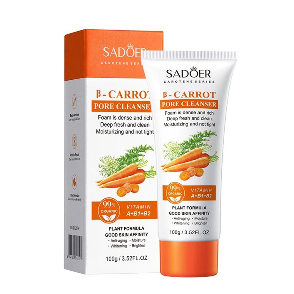 Пенка для умывания Sadoer B-Carrot Pore Cleanser 100 г #1