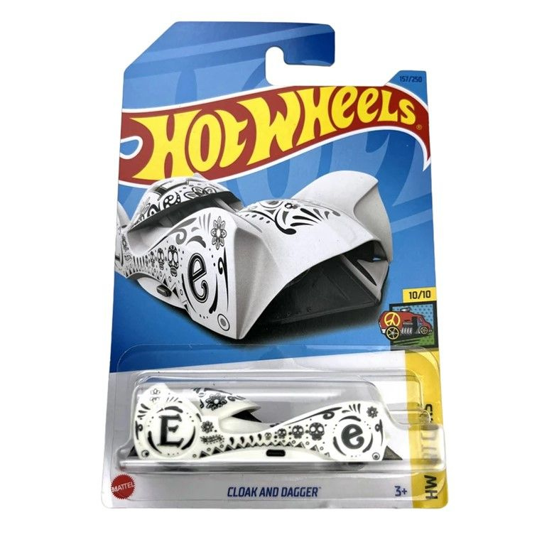 HKK19 Машинка металлическая игрушка Hot Wheels коллекционная модель Cloak and Dagger белый  #1