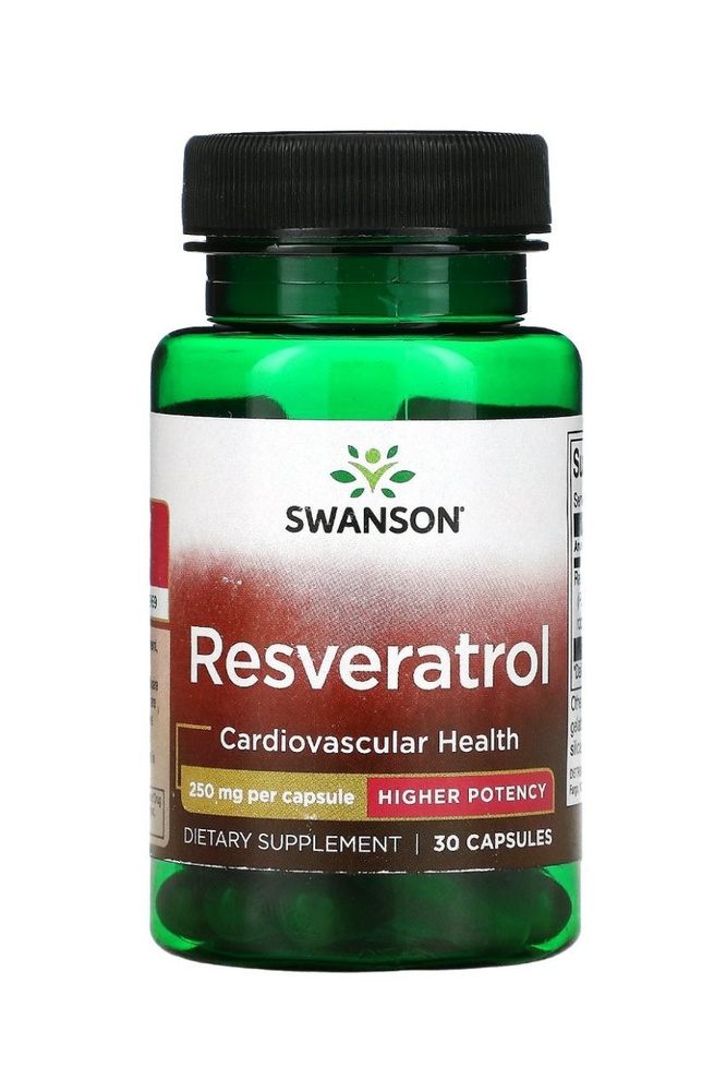 Swanson Resveratrol Ресвератрол высокая эффективность 250 мг - 30 капсул  #1