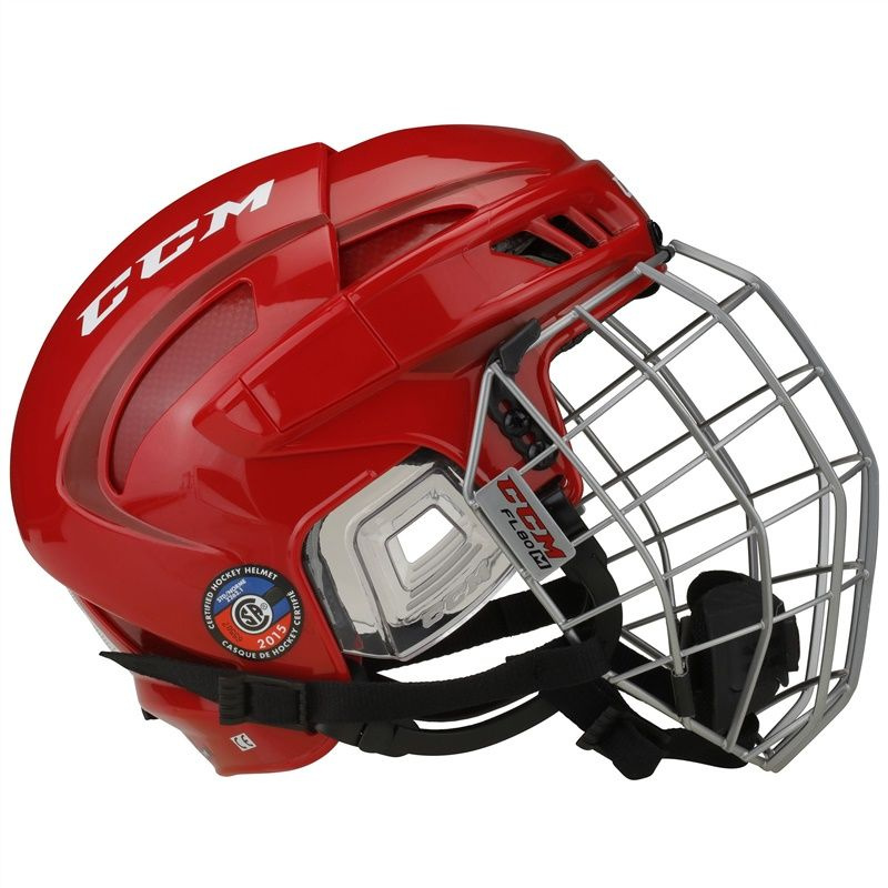 Шлем хоккейный CCM FITLITE COMBO с маской красный SR #1