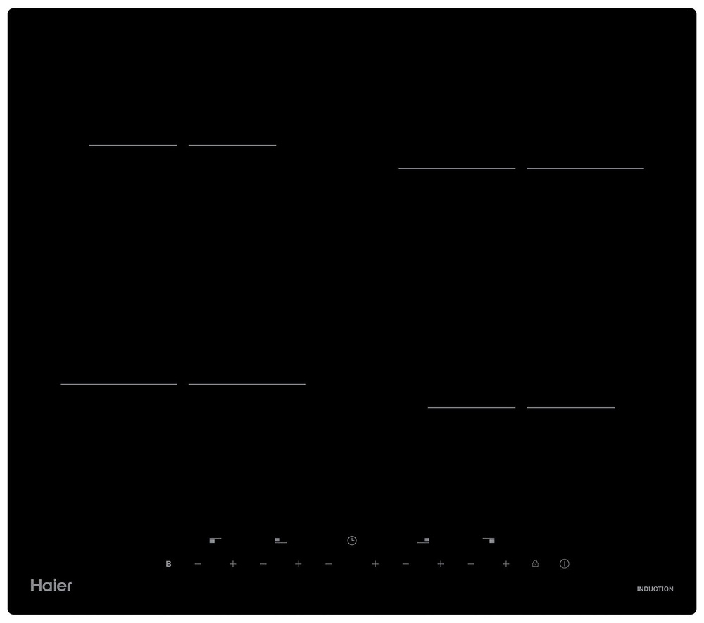 Индукционная варочная панель Haier HHK-Y64NTB, встраиваемая, черный  #1