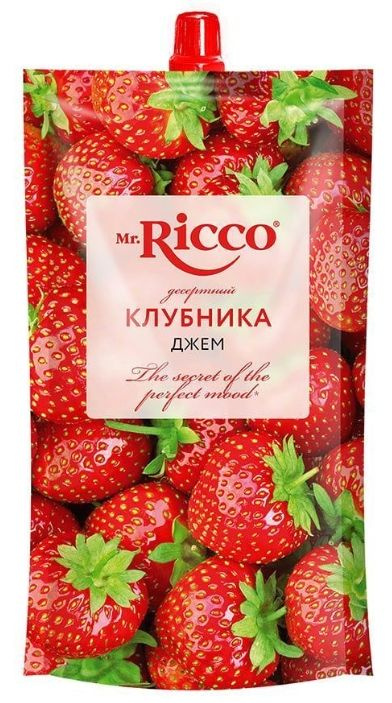 Mr.Ricco Джем десертный Клубника, 300 мл #1