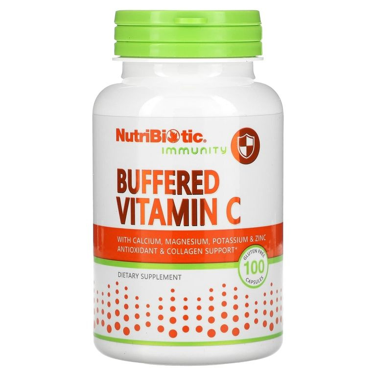 NutriBiotic, Immunity, буферизованный витамин C, 100 капсул без глютена  #1