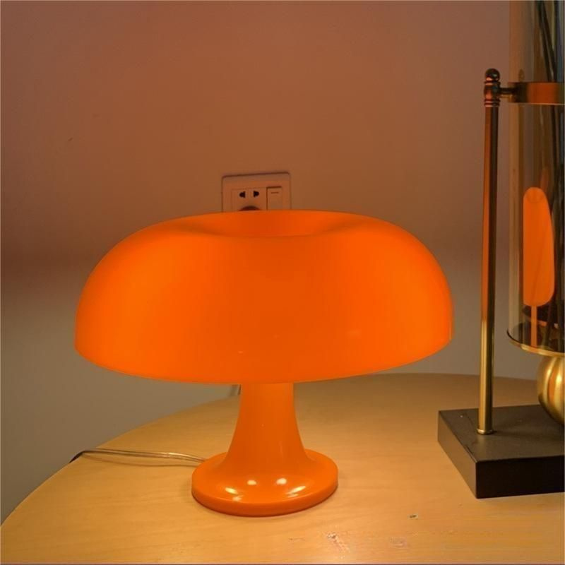 Светильник декоративный, настольная лампа, гриб,оранжевый в итальянском стиле  #1