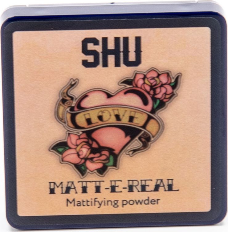 Shu / Шу Пудра для лица матирующая Matt-E-Real тон 301 натуральный бежевый, с маслом чайного дерева и #1