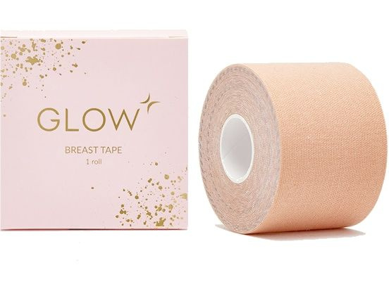 Тейп для фиксации груди с накладками на соски GLOW CARE Boob Tape Roll with Nipple Covers  #1