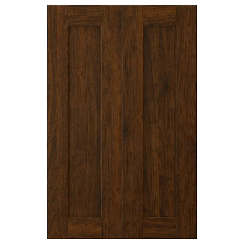 Дверца для напольного углового шкафа, 2шт, под дерево коричневый 25x80 см IKEA EDSERUM 603.686.46  #1