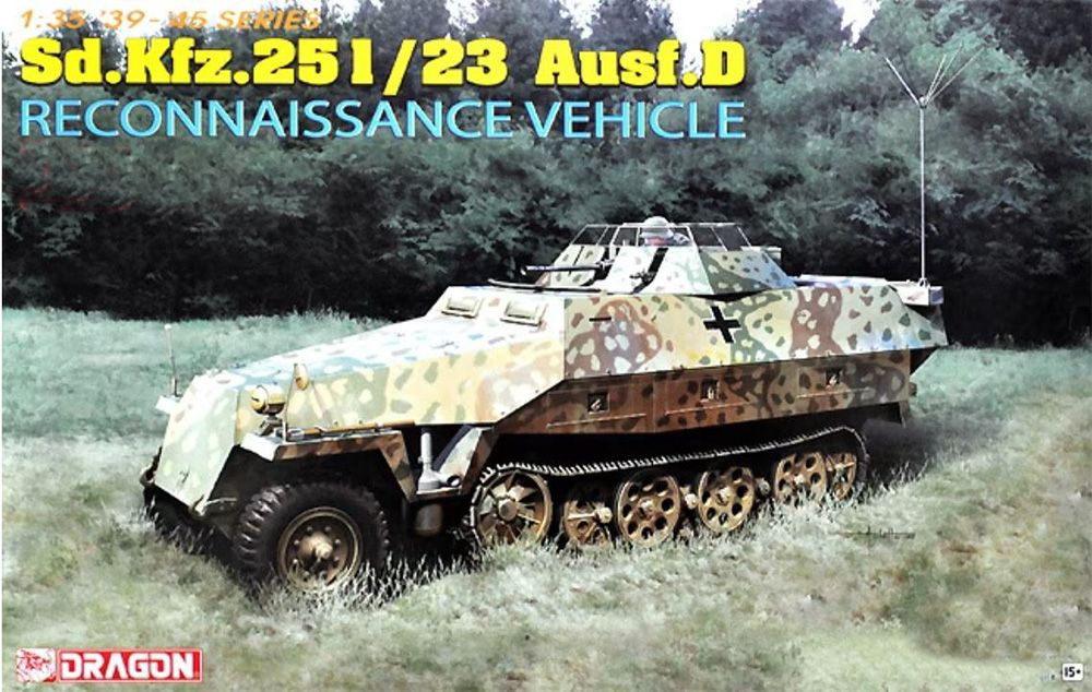 Сборная модель военной техники Dragon Разведывательная машина Sd.Kfz.251/23 Ausf.D, масштаб 1/35  #1