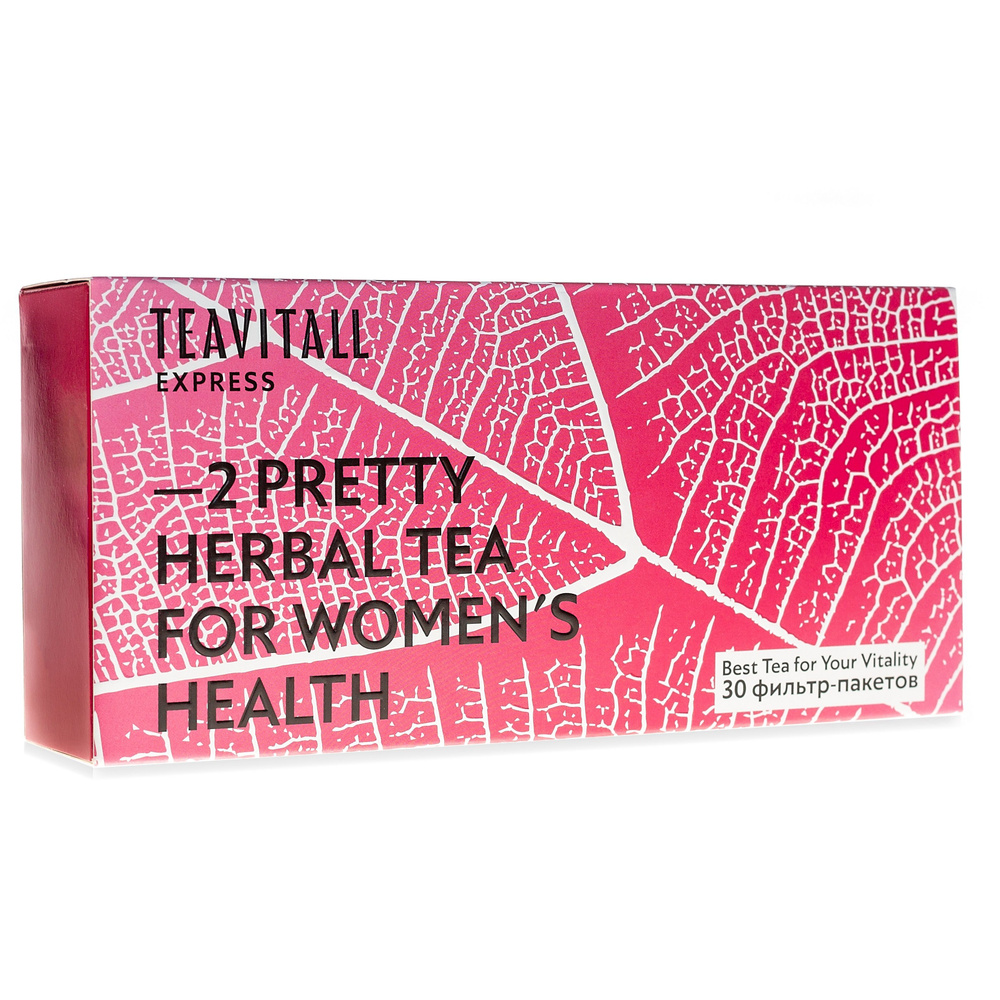Чайный напиток для женского здоровья TeaVitall Express Pretty 2, 30 фильтр-пакетов  #1