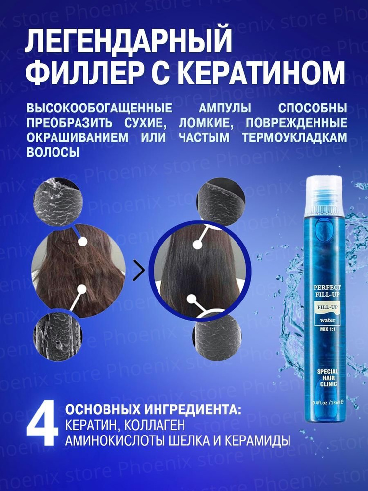 Филлер Perfect Fill-Up/Филлер для восстановления волос/Уход за волосами ...