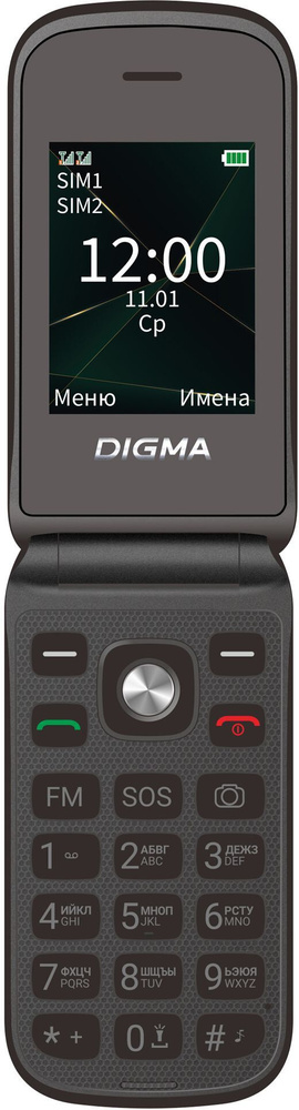 Телефон Digma VOX FS241 128Mb черный #1