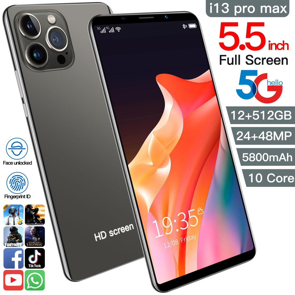 Смартфон i13 мощный телефон 2G/3G/4G заметки мобильный спутниковый ...