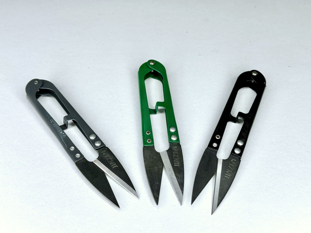 Ножницы для обрезки ниток Jinzen 12,5 см, сниппер для распарывания швов (3 штуки в упаковке)  #1